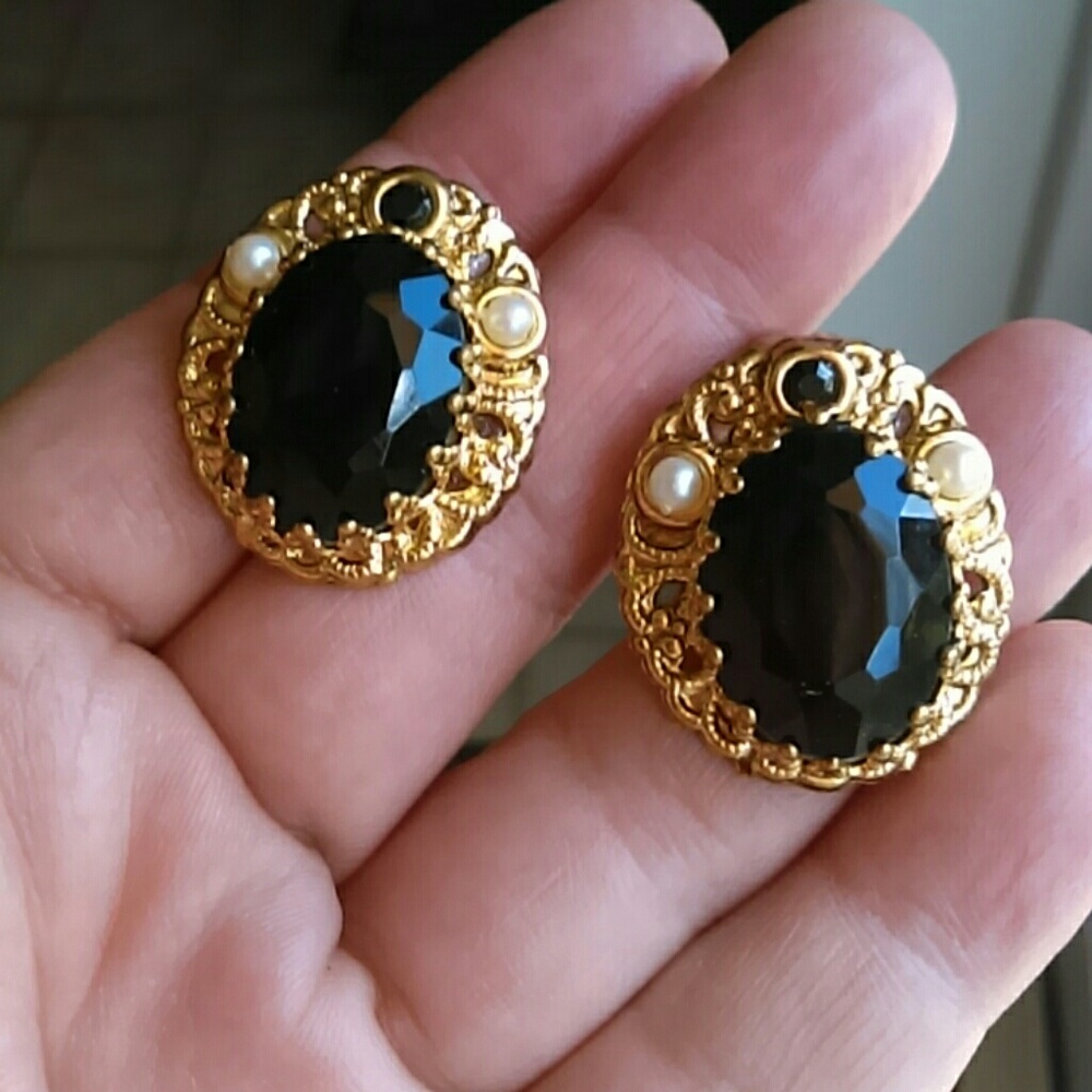 Vintage Western Germany Lucite Earrings
